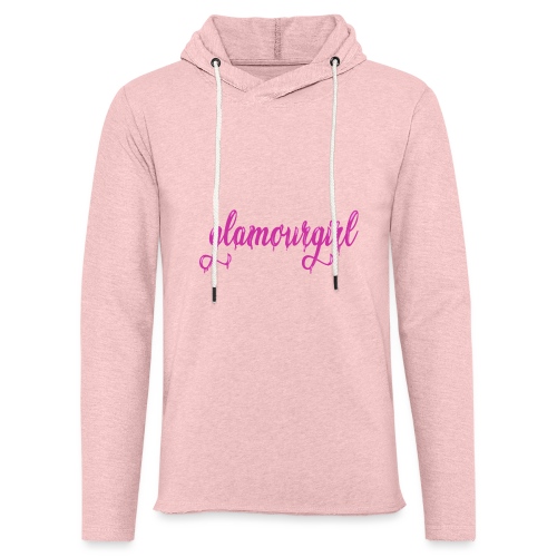 Glamourgirl dripping letters - Lichte hoodie uniseks