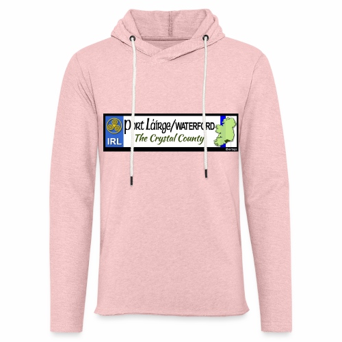 WATERFORD, IRELAND: licence plate tag style decal - Light Unisex Sweatshirt Hoodie