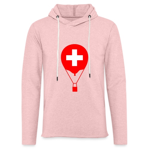 Gasballon i schweizisk design - Let sweatshirt med hætte, unisex