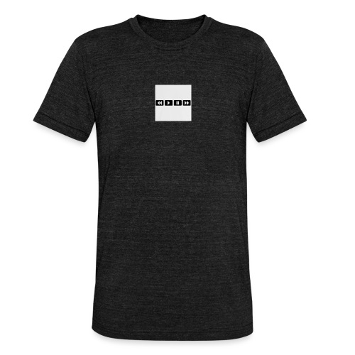 black-rewind-play-pause-forward-t-shirts_design - Uniseks tri-blend T-shirt van Bella + Canvas