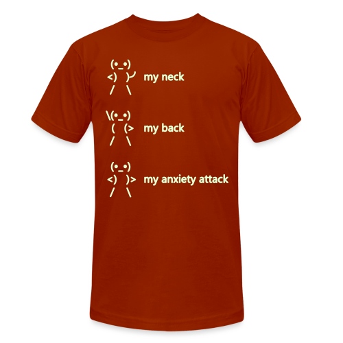 neck back anxiety attack - Unisex Tri-Blend T-Shirt by Bella + Canvas