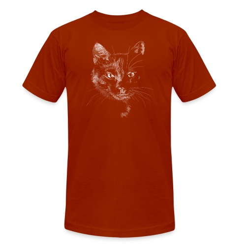 Schwarze Katze - Unisex Tri-Blend T-Shirt von Bella + Canvas