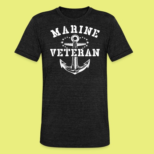 Marine Veteran - Unisex Tri-Blend T-Shirt von Bella + Canvas