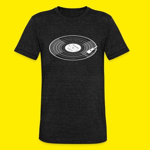 Vinyl record with stylus - Unisex Tri-Blend T-Shirt by Bella + Canvas