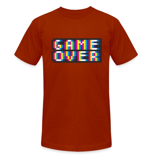 Pixelart No. 20 (Game Over) - bunt/colour - Unisex Tri-Blend T-Shirt von Bella + Canvas