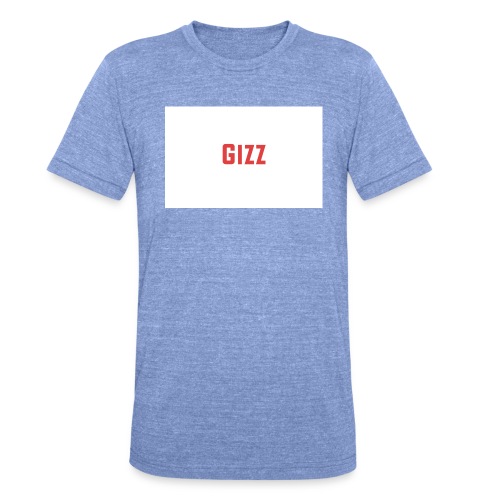 Gizz rood - Uniseks tri-blend T-shirt van Bella + Canvas