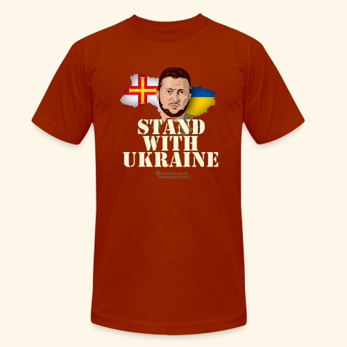 Ukraine Guernsey - Unisex Tri-Blend T-Shirt von Bella + Canvas
