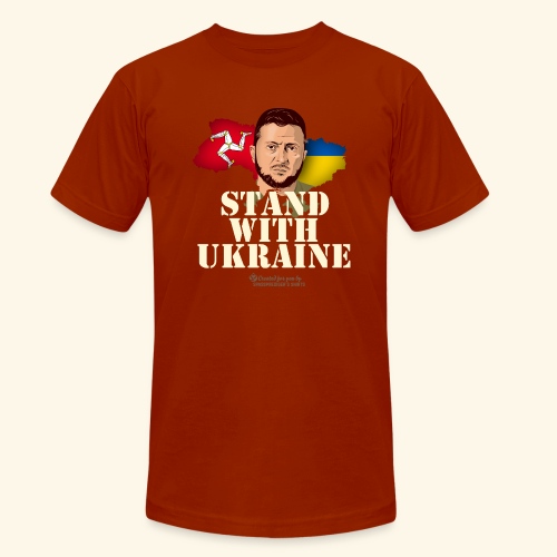 Ukraine Isle of Man - Unisex Tri-Blend T-Shirt von Bella + Canvas