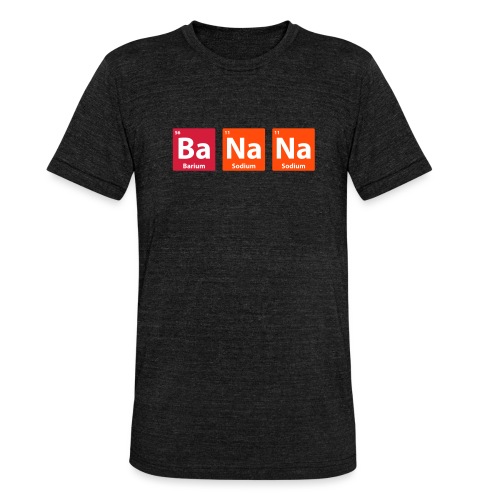 Periodic Table: BaNaNa - Triblend-T-shirt unisex från Bella + Canvas