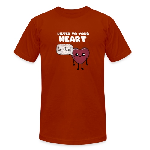 Listen to your heart - Unisex Tri-Blend T-Shirt by Bella + Canvas