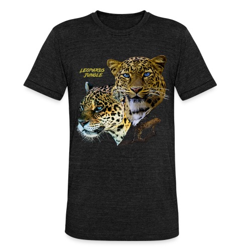 leopards jungle - Camiseta Tri-Blend unisex de Bella + Canvas