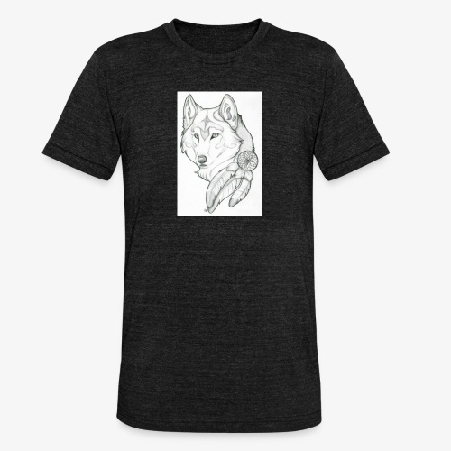 wolf - Uniseks tri-blend T-shirt van Bella + Canvas