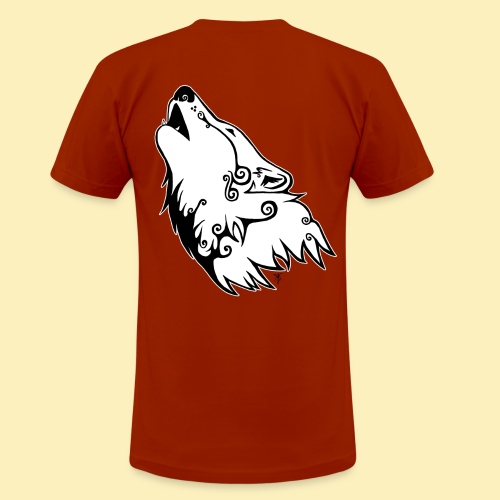 Le Loup de Neved (version contour blanc) - T-shirt chiné Bella + Canvas Unisexe