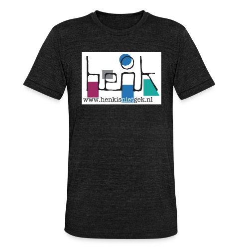 henkisnietgek-logo - Uniseks tri-blend T-shirt van Bella + Canvas