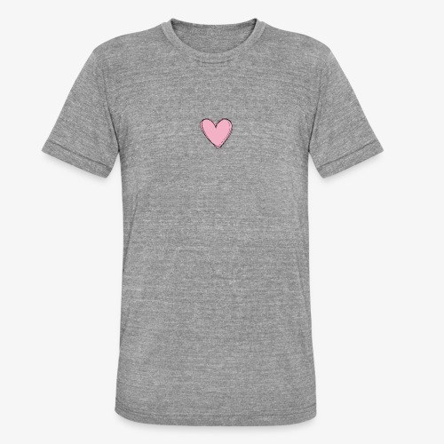 Pink Love Tee - Uniseks tri-blend T-shirt van Bella + Canvas