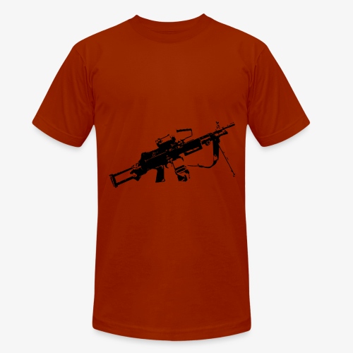 FN Minimi Para machine gun M249 SAW Kulspruta 90 - Triblend-T-shirt unisex från Bella + Canvas