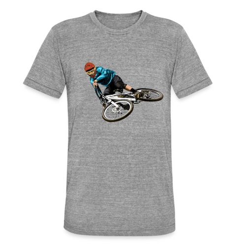 Mountainbiker - Unisex Tri-Blend T-Shirt von Bella + Canvas