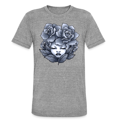 Flower Head - T-shirt chiné Bella + Canvas Unisexe