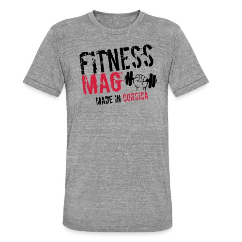 Fitness Mag made in corsica 100% Polyester - T-shirt chiné Bella + Canvas Unisexe