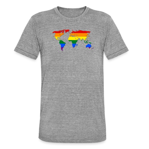 RAINBOW WORLD - LOVE Is LOVE - GAYPRIDE - Unisex Tri-Blend T-Shirt von Bella + Canvas
