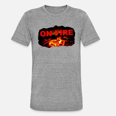 ZoffArt ON FIRE - Unisex T-Shirt meliert