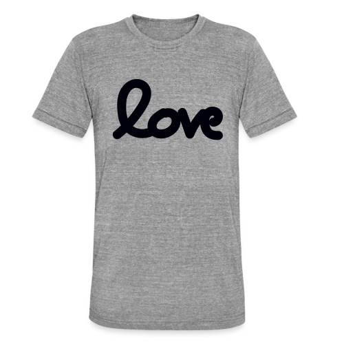 draw love - T-shirt chiné Bella + Canvas Unisexe