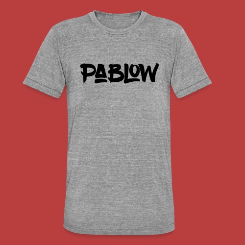 Pablow Logo - Uniseks tri-blend T-shirt van Bella + Canvas