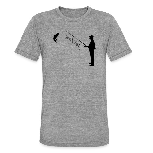 Angler gone-fishing - Unisex Tri-Blend T-Shirt von Bella + Canvas