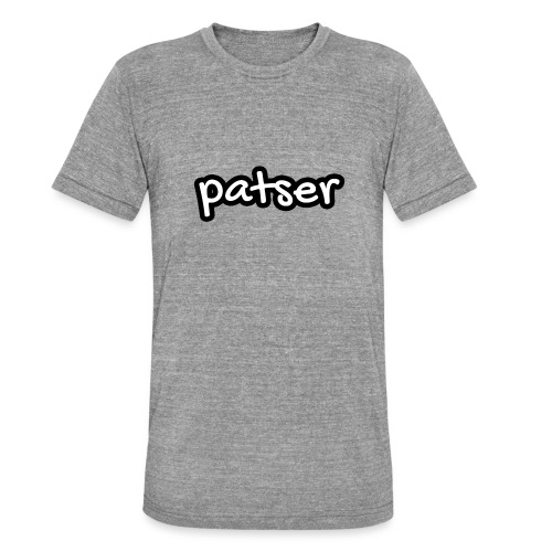 Patser - Basic White - Uniseks tri-blend T-shirt van Bella + Canvas