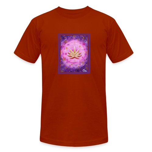 Goldener Lotus - Sonja Ariel von Staden - Unisex Tri-Blend T-Shirt von Bella + Canvas