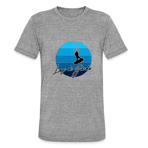 Kitesurfer, Kiten, Kitesurfing am Gardasee/Italien - Unisex Tri-Blend T-Shirt von Bella + Canvas