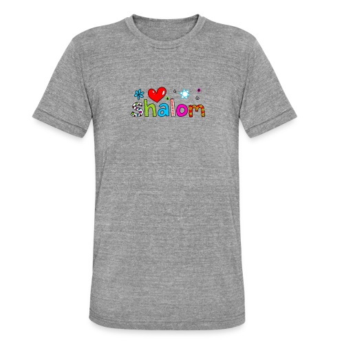 Shalom II - Unisex Tri-Blend T-Shirt von Bella + Canvas