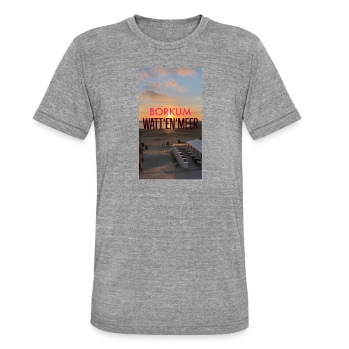 Borkum Watt‘en‘Meer - Unisex Tri-Blend T-Shirt von Bella + Canvas