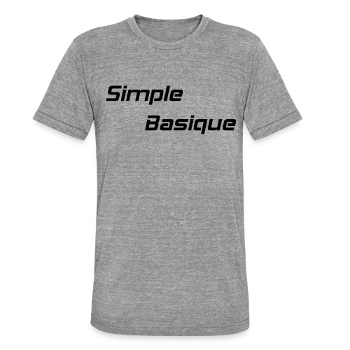 Simple Basique - T-shirt chiné Bella + Canvas Unisexe
