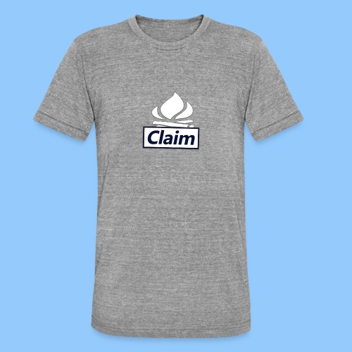 Claim Logo - Unisex Tri-Blend T-Shirt von Bella + Canvas