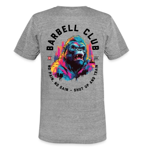 Barbell Club _ No Pain No Gain - Unisex Tri-Blend T-Shirt von Bella + Canvas
