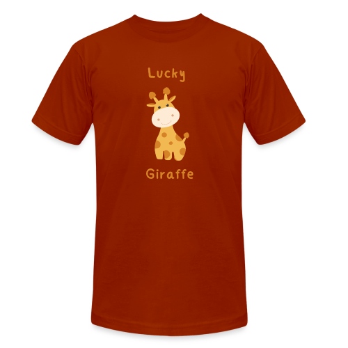 Lucky Giraffe - Koszulka Bella + Canvas triblend – typu unisex