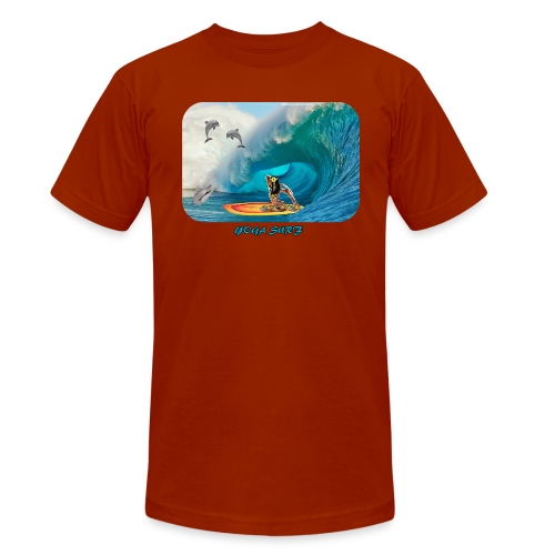 Power yoga surf - Triblend-T-shirt unisex från Bella + Canvas