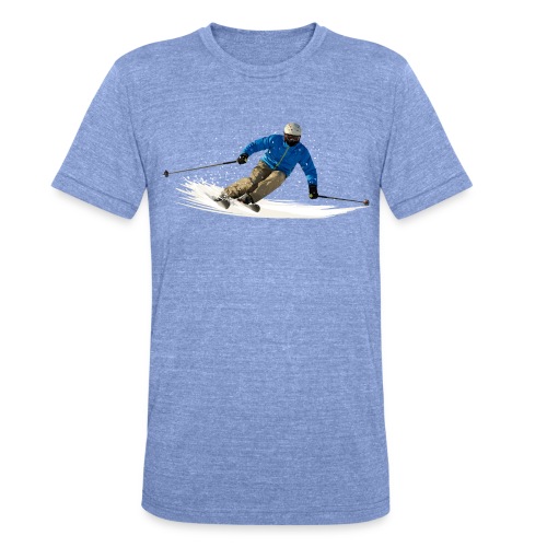 Ski - Unisex Tri-Blend T-Shirt von Bella + Canvas
