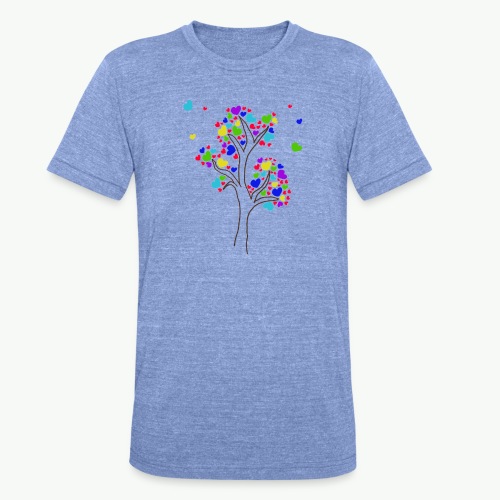 L'arbre fleurit en couleur et l'amitié aussi - T-shirt chiné Bella + Canvas Unisexe