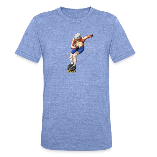 speedskating - Unisex Tri-Blend T-Shirt von Bella + Canvas