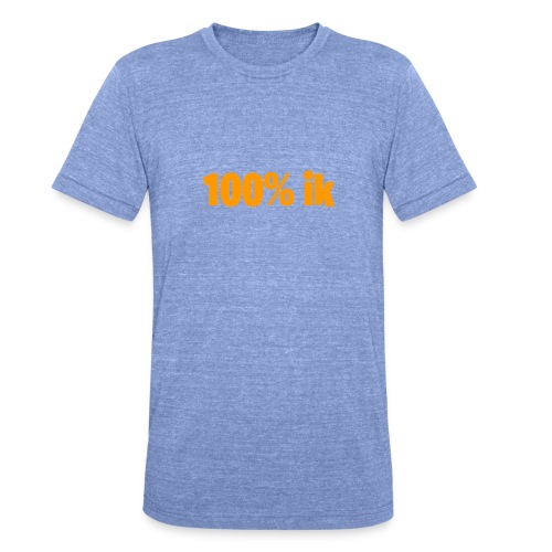 100% ik - Uniseks tri-blend T-shirt van Bella + Canvas