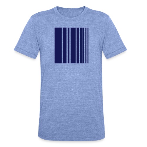 stripes blue - Unisex Tri-Blend T-Shirt by Bella + Canvas