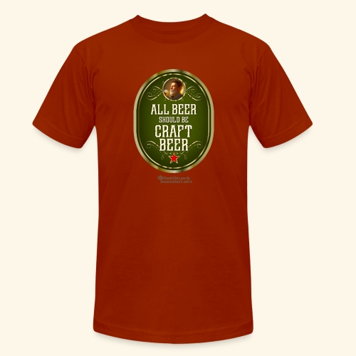 Craft Beer T-Shirt Design mit witzigem Spruch - Unisex Tri-Blend T-Shirt von Bella + Canvas