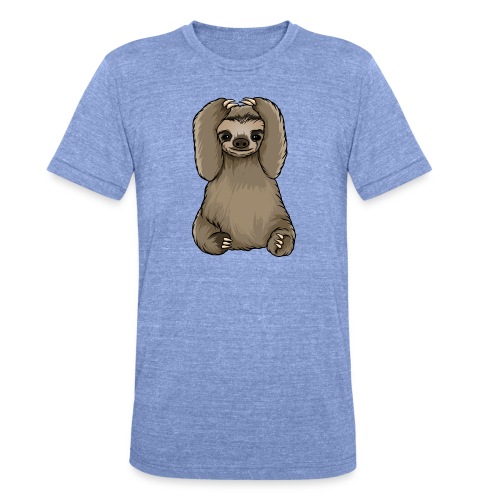 Kunterli loves sloths - #KUN-SLO-22 - cute - Unisex Tri-Blend T-Shirt by Bella + Canvas