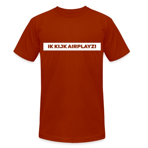Ik kijk airplayz - Uniseks tri-blend T-shirt van Bella + Canvas
