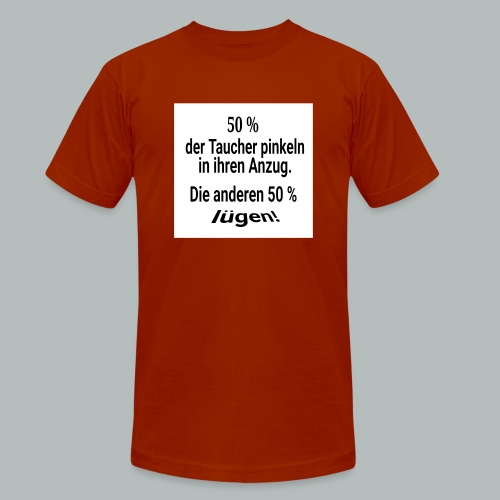 50 % aller Taucher pinkeln in den Anzug - Unisex Tri-Blend T-Shirt von Bella + Canvas