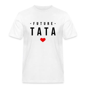 FUTURE TATA - Men's Workwear T-Shirt - white - Front - AI Model Male 185 dark (185cm)