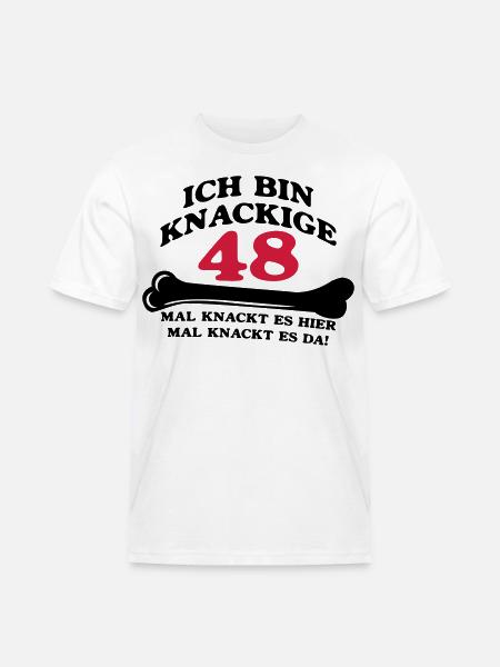 Birthday - I'm 48 Crunchy - Men's Workwear T-Shirt - white