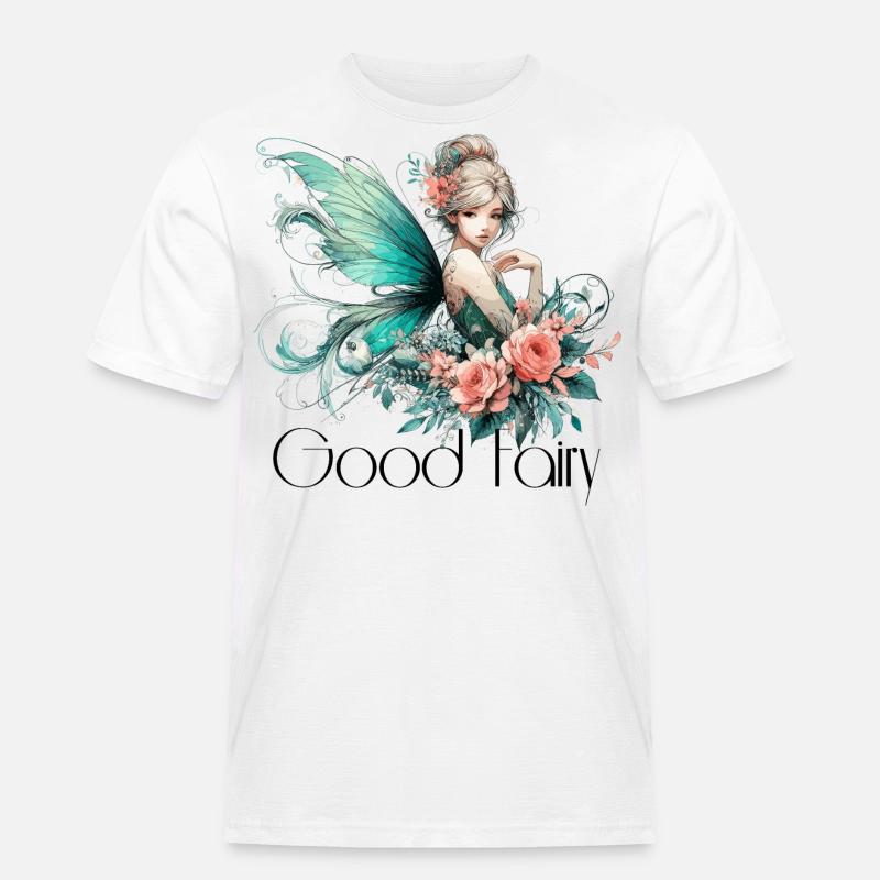 Gute Fee Geschenk - Männer Workwear T-Shirt - Weiß